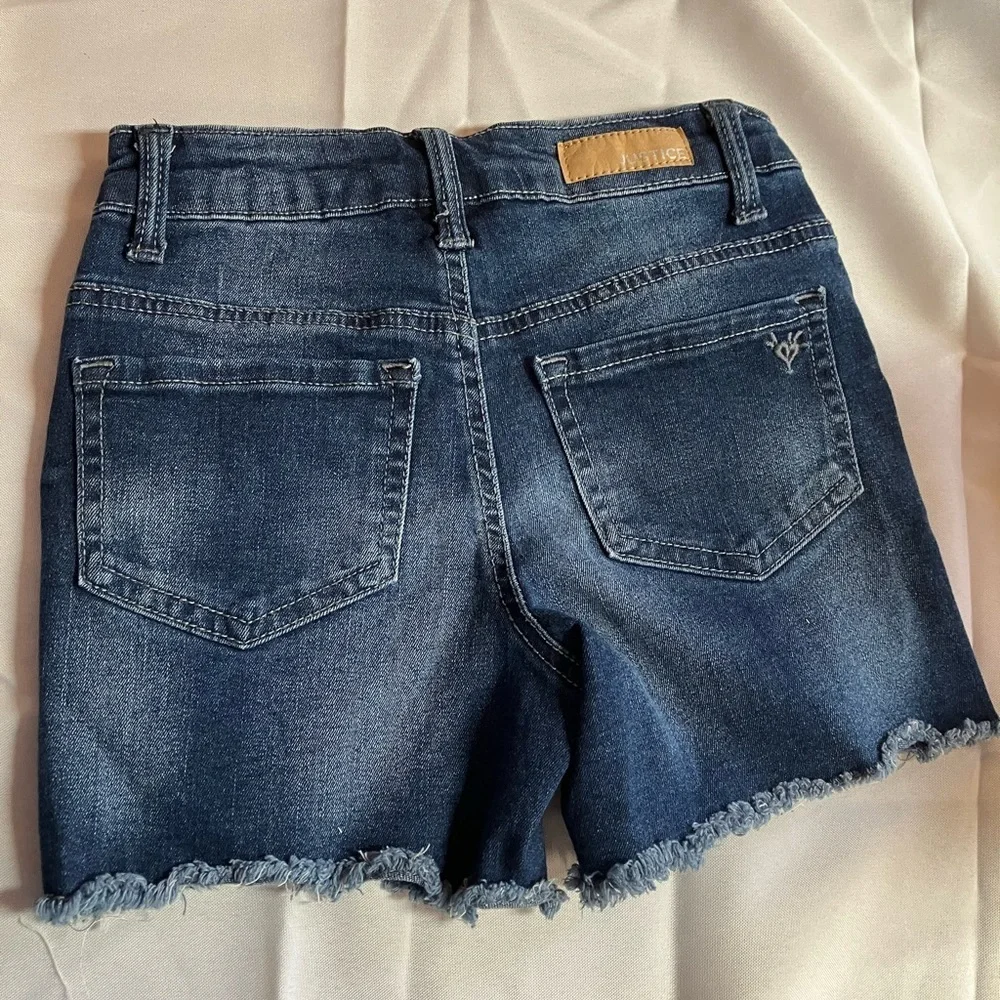 Stylish Kids Denim, Polka Dot, and Black Shorts Set